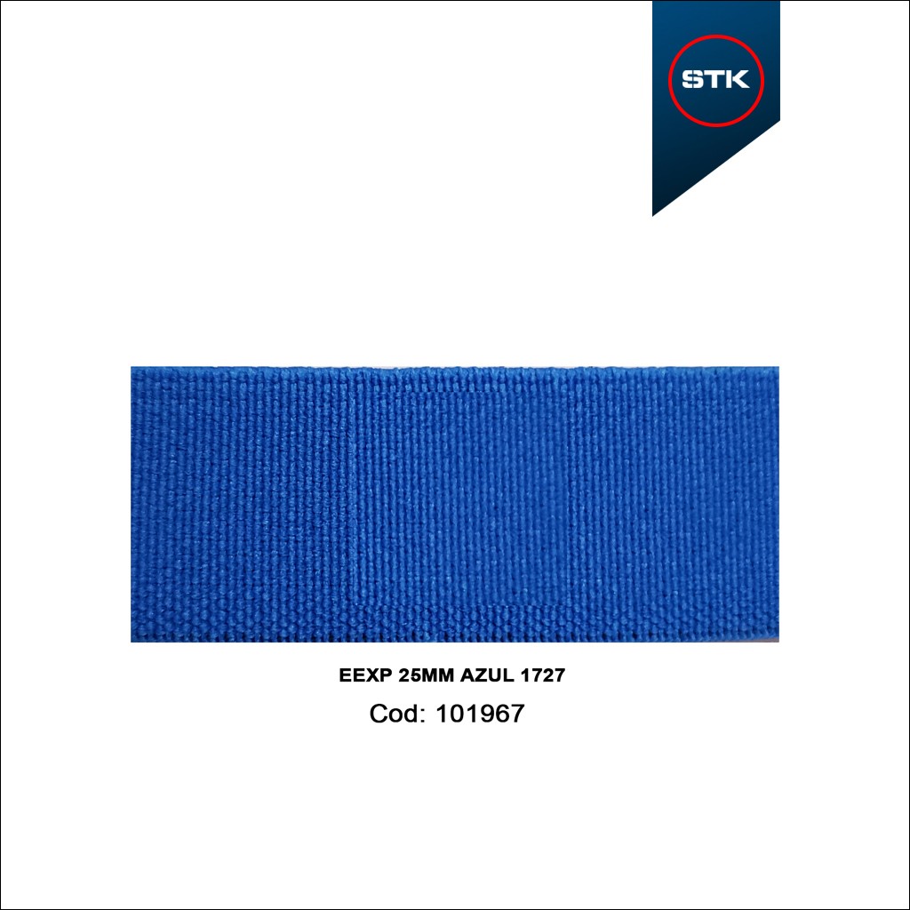 ELÁSTICO STK 156 EXPORTAÇÃO 25MM AZUL 1727