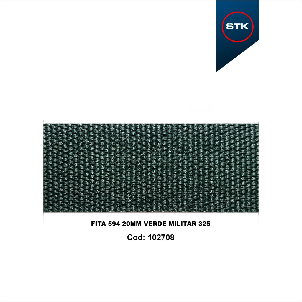 FITA 594 20MM VERDE MILITAR 325