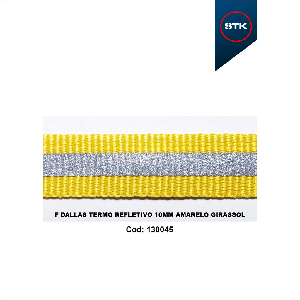 FITA DALLAS TERMO REFLETIVO 10MM AMARELO GIRASSOL 