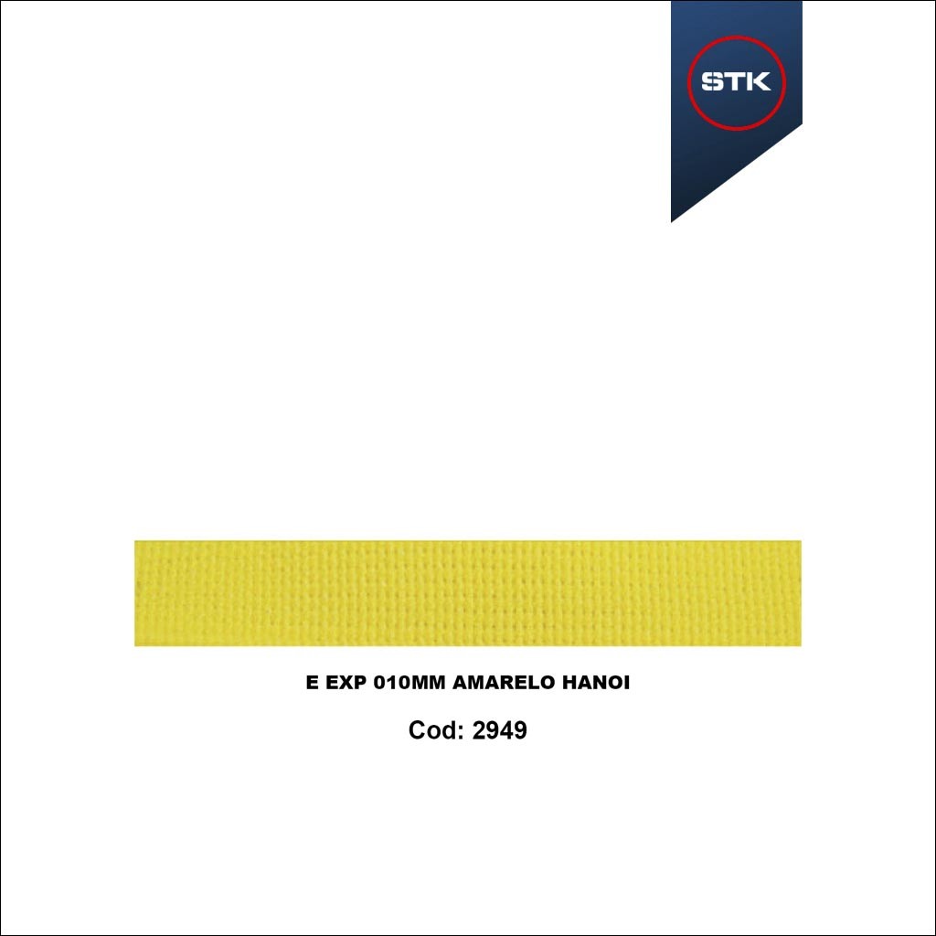 ELÁSTICO STK 156 EXPORTAÇÃO 10MM AMARELO HANOY