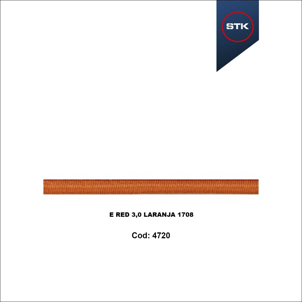 ELÁSTICO STK 183  RED 03MM LARANJA 1708