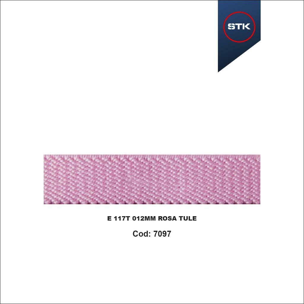 ELASTICO 117T 12MM ROSA TULE